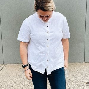VINTAGE Simple White Top